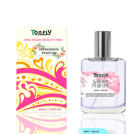 TONFLY Women's Cherry Blossom Perfume 30ML - Fresh and Elegant, Unleashing Natural Charm