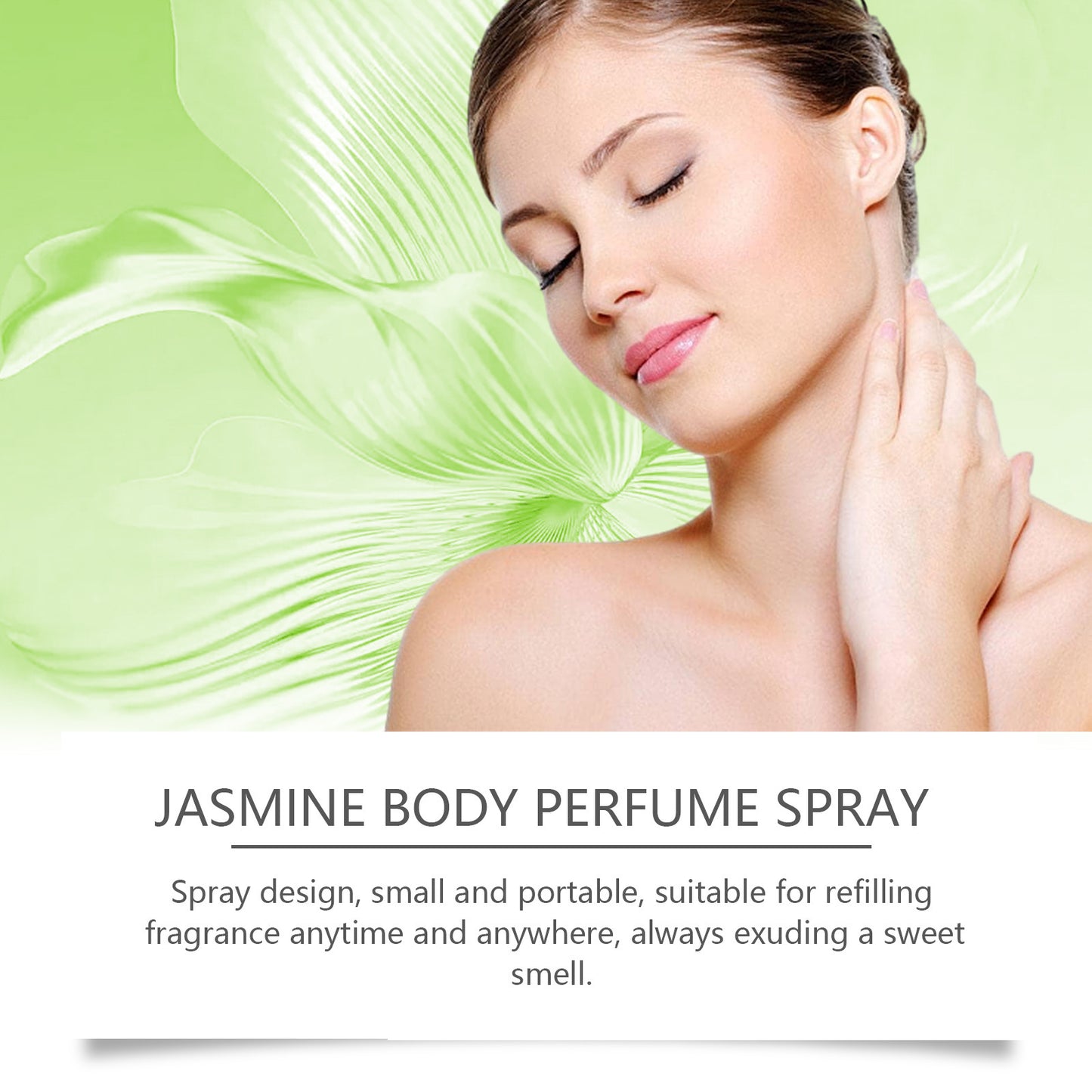 EELHOE Jasmine Body Fragrance Spray - Fresh, Elegant, Moisturizing Lightweight Scent for On-the-Go