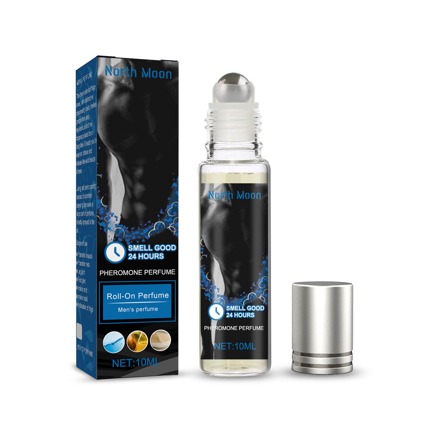 North Moon Pheromone Roll-On Perfume - Atmosphere Fragrance for Couples, Unleash Alluring Pheromones